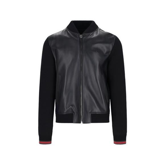 Gucci Other - Gucci Leather Bomber Jacket – Black - NWT